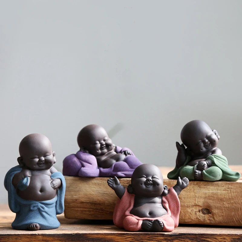 N Tea Favor счастливый Майтрейя Будда чай для домашних животных украшения чайного