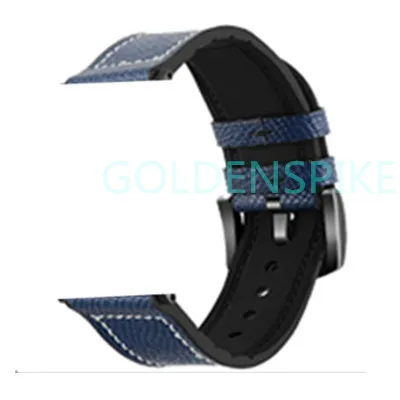 Blue leather GOLDENSPIKE IWO 8 Plus 1:1 MTK2502C Беспроводное зарядное устройство W54 Bluetooth Смарт-часы IWO8 Smartwatch 44 мм серия 4 для Apple Watch - Цвет: Blue leather