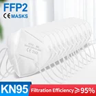5 слоев ffp2mask маска для взрослых белая KN95 маска mascarilla fpp2 homologada защитная маска для лица KN95 фильтр Респиратор маска ffpp2