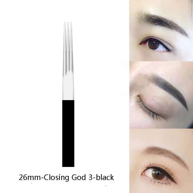 50 шт. 26 мм закрывающие полуперманентные иглы для вышивания татуировок насадки