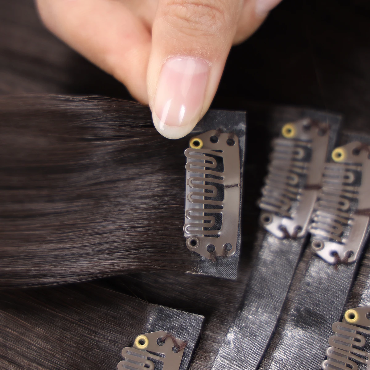 16 18 20 24 дюйма удлинитель из искусственной кожи с зажимом длинная фотография 6