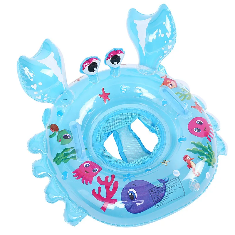 

Newborn Baby Swim Ring Kids' Float 0-4 Years Old Boy & Girls PVA Cartoon Crab Inflatable Floating Ring Swimming Seat