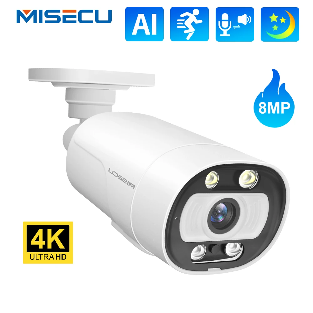 

IP-камера MISECU уличная водонепроницаемая, 4K, 8 Мп, H.265