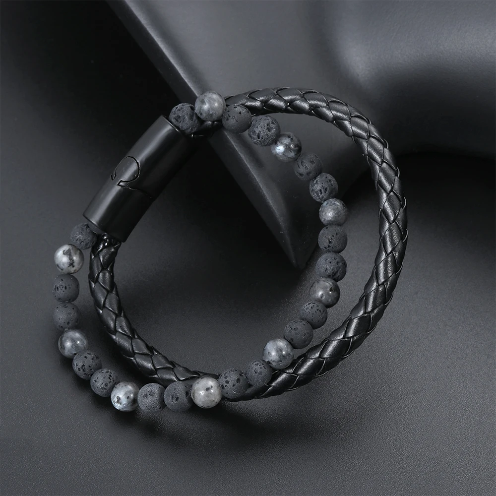 Магнитная застежка пара дистанционный Браслет тигровый глаз камень Йога браслет