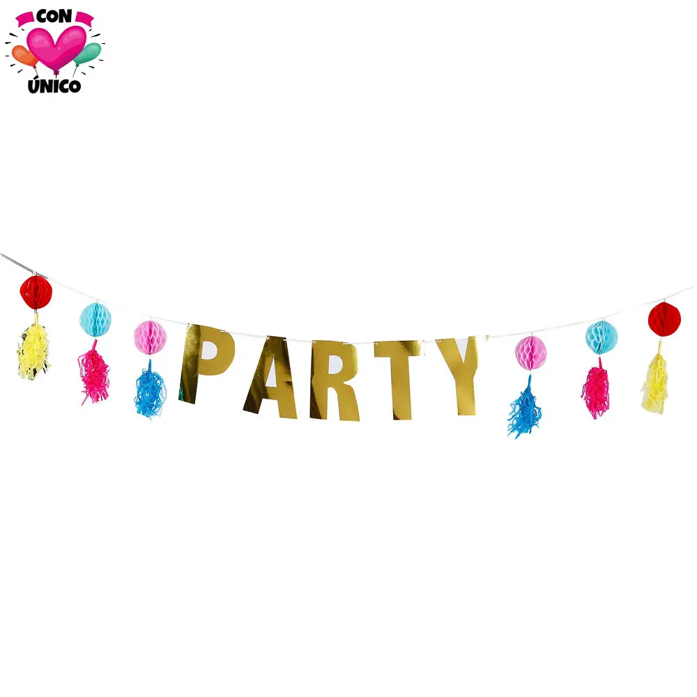 Conunico тематическое украшение в виде единорога товары для дня рождения Бумажная