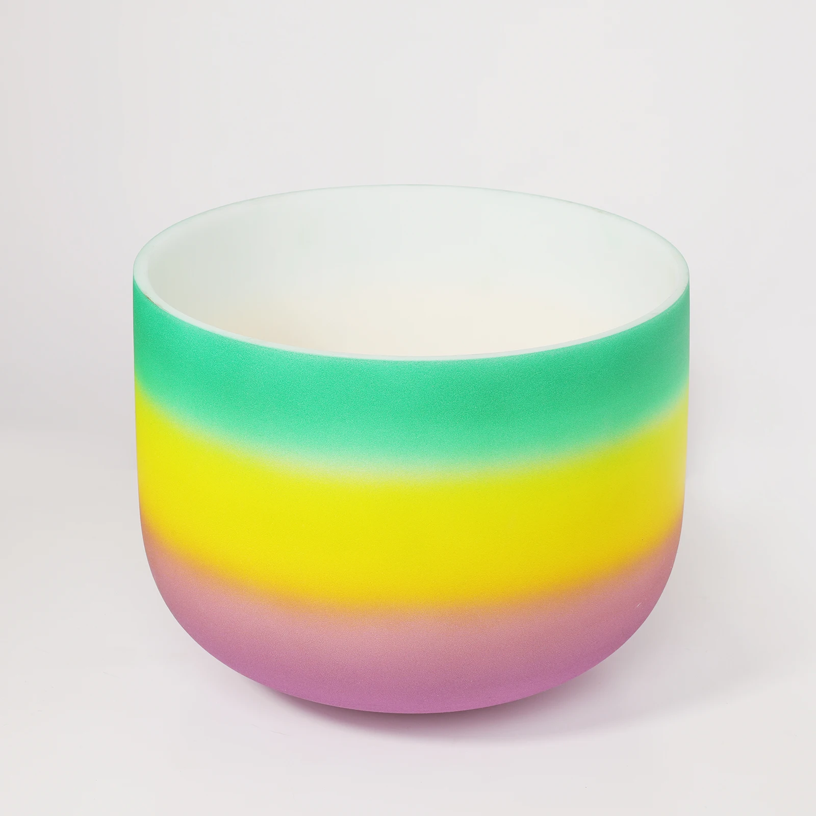 CVNC 8 &quotNote F сердце чакра Радуга цветной Матовый Кварцевый Поющий