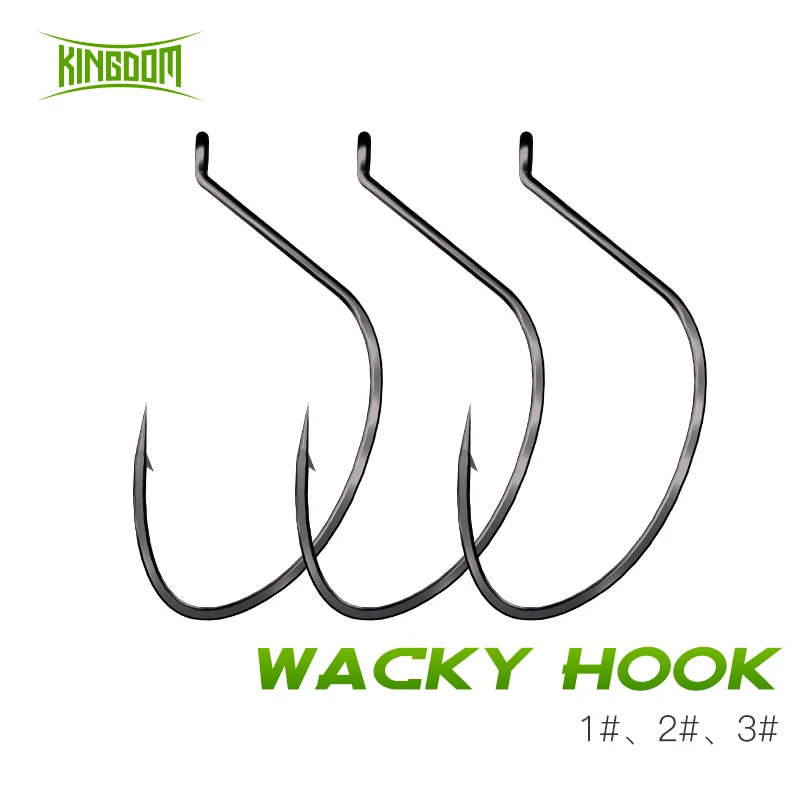 Прикольные крючки Kingdom Wacky Rig Drop Shot 15 шт./пакет 1 #2 #3 # из высокоуглеродистой стали