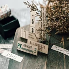 Nikier 70 шт., винтажные наклейки в стиле ретро, на английском языке, материал для украшения, наклейки для дневника Скрапбукинг этикеток, канцелярские принадлежности