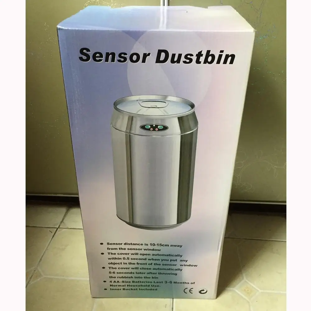 Мусорное ведро с инфракрасным датчиком активированным движения 12 л|Мусорные