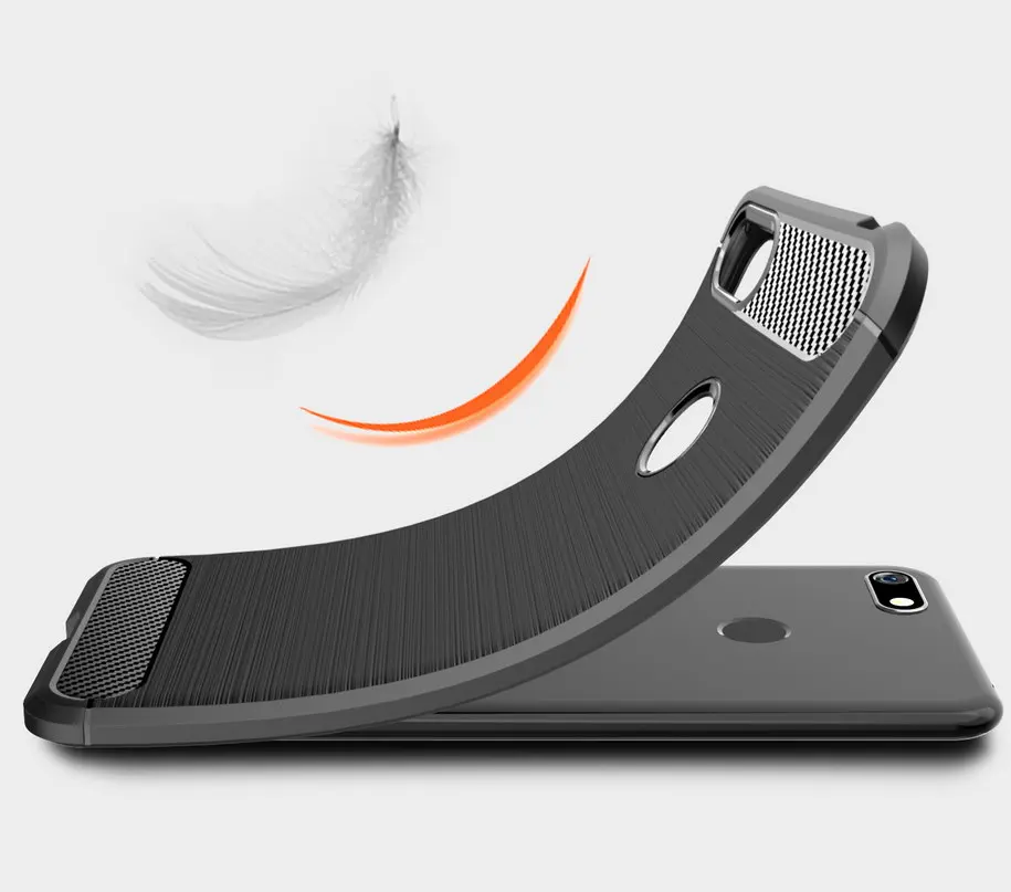 Чехол для Motorola Moto E6 Play силиконовый углеродное волокно | Мобильные телефоны и