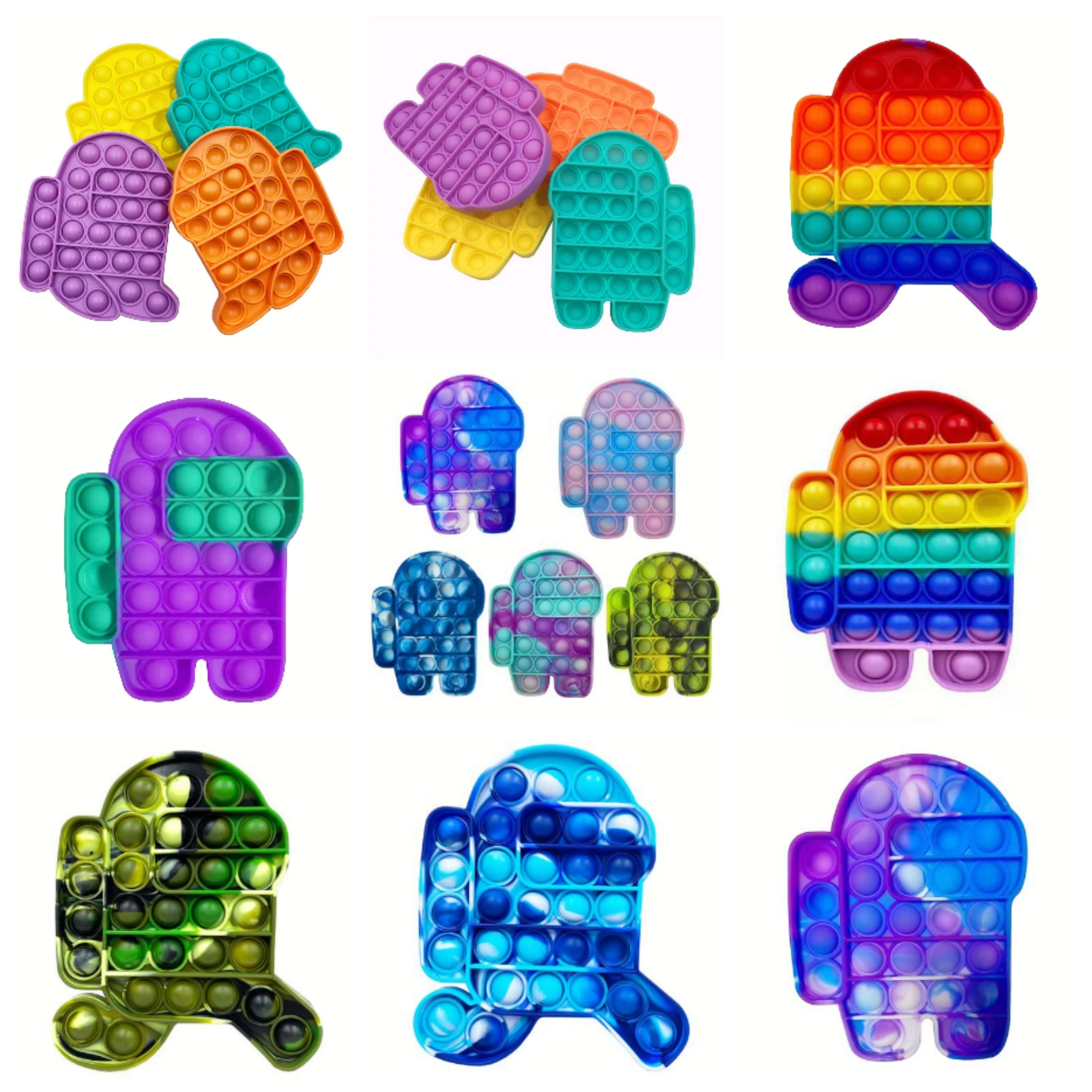 

Bubble Sensory Toys Push Fidget Pop Needs Squish Adult Child Funny Anti-stress Fidget It Stress Reliver Toys werewolf