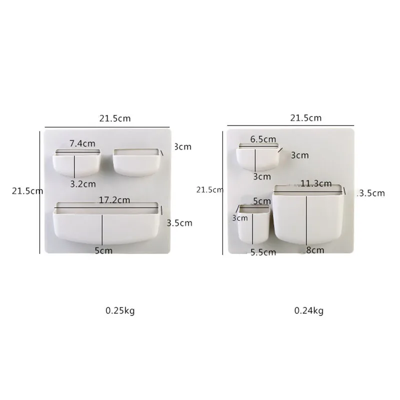 1pcs Plastic Self-adhesive Kitchen Refrigerator Fridge Storage Rack Organizer Cleaning Sponge Vegetable Fruit Home Tools | Дом и сад