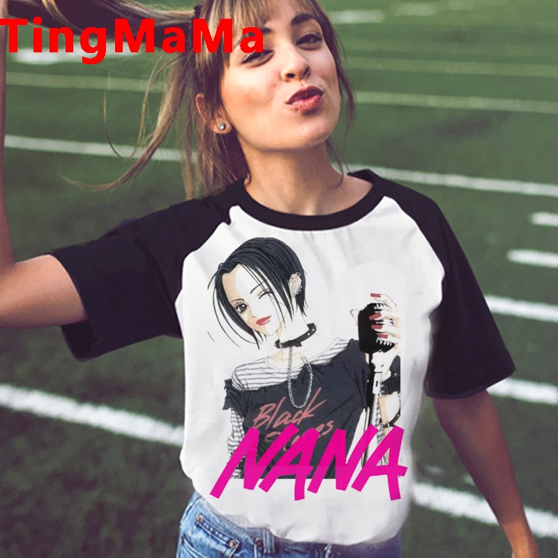 Футболка унисекс с японским аниме Женская смешная футболка рисунком Нана Осаки