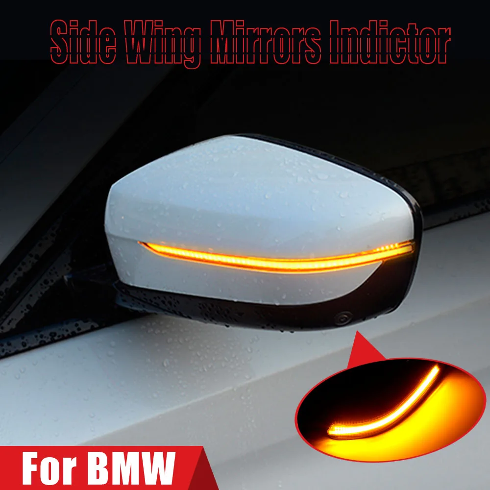 

1 pair Side Mirror Flasher Light Fit for BMW G20 G21 G28 G2x 2019 2020 LED Dynamic Turn Signal Light Flowing Water Blinker