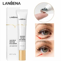 24k gold eye bags remove serum vitamins anti dark circles korean cosmetics eye massage wrinkle cream ageless instantly skin care