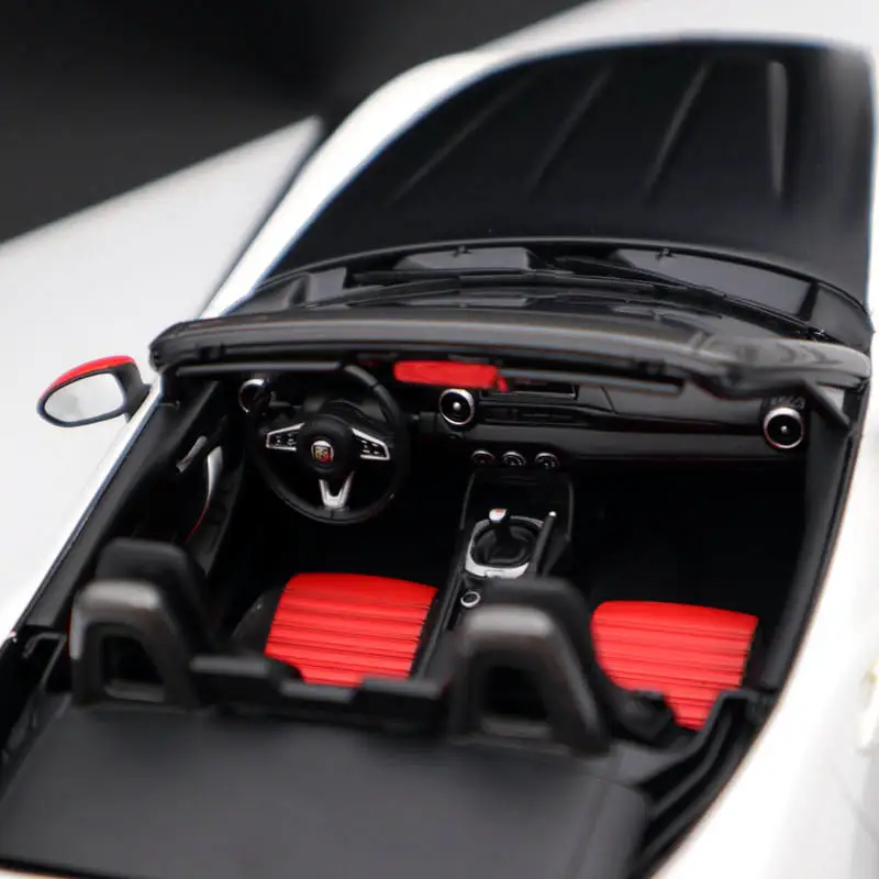 1:18 топ скорость для Abarth 124 Spider Turini 1975 Белый TS0077 Смола Модели ограниченный выпуск