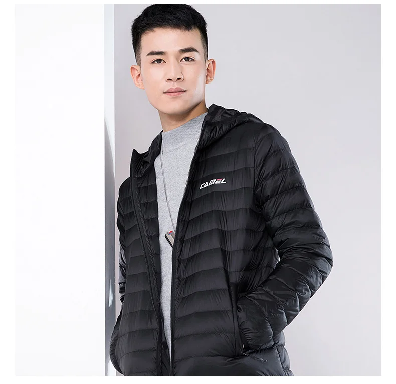 Короткая куртка на утином пуху белого цвета, пальто с гусиным пухом Northface с капюшоном для женщин и мужчин, ультра-светильник, теплая парка больших размеров