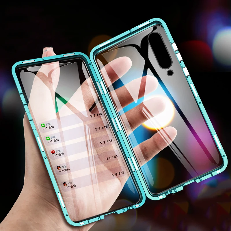 Металлический двусторонний чехол с магнитной адсорбцией для Xiao mi Red K20 Note 7 8 Pro 8A
