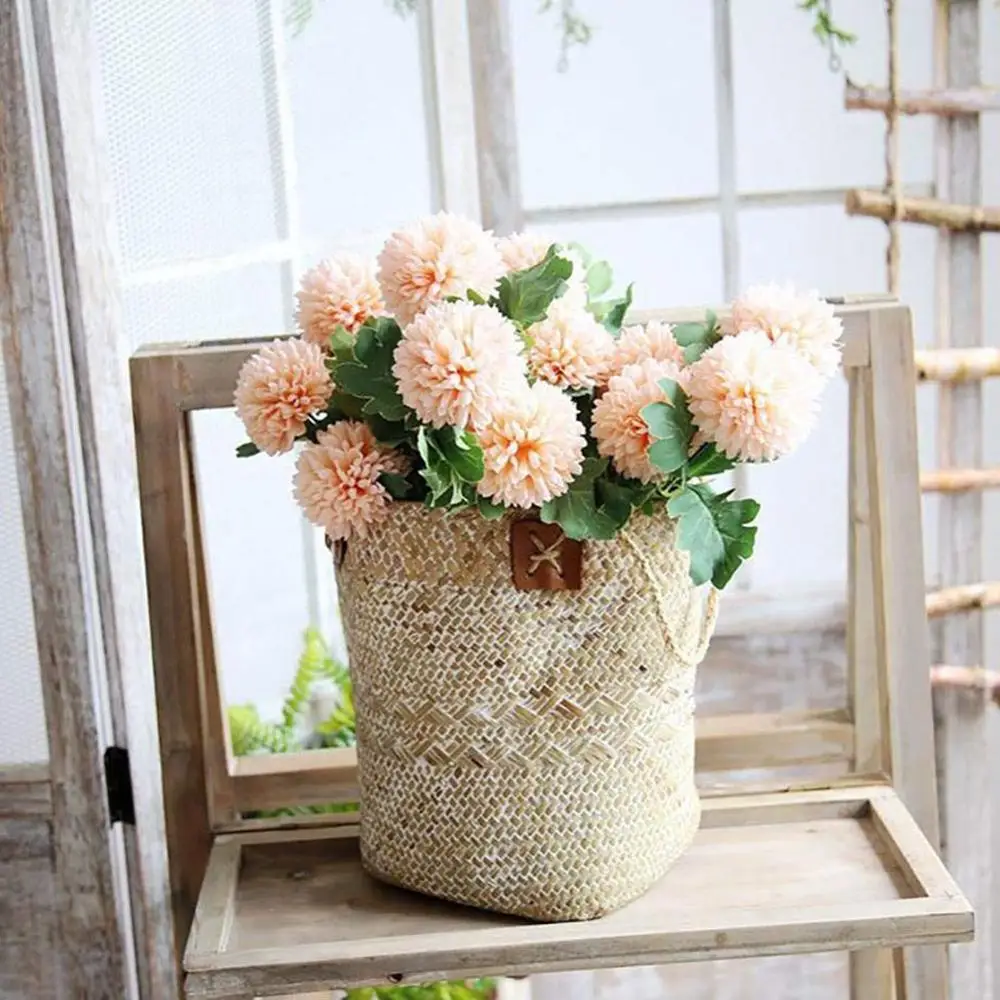 Подвесной ротанговый корзина водорослей тканые корзины для хранения садовая