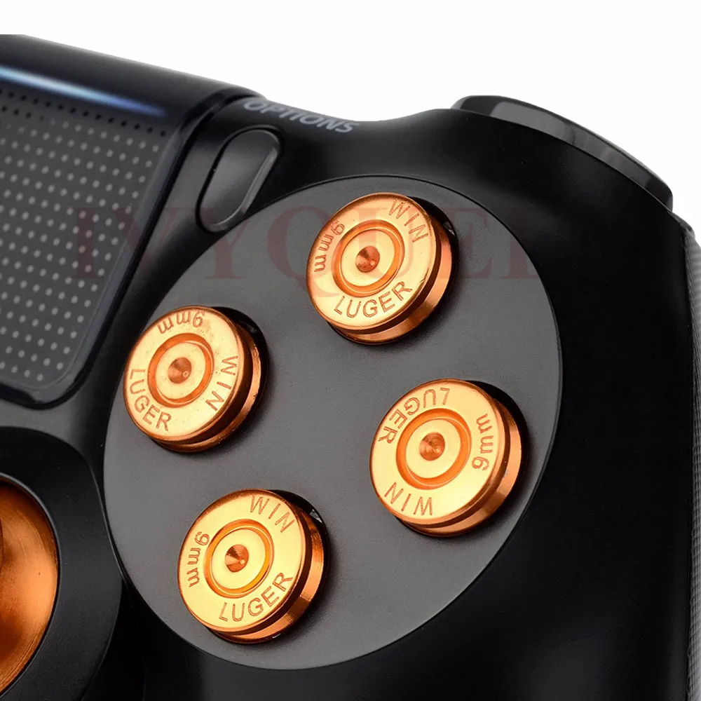 IVYUEEN Gold Slim Controller для Sony Dualshock 4 PS4 DS4 Pro Алюминиевый металлический аналоговый