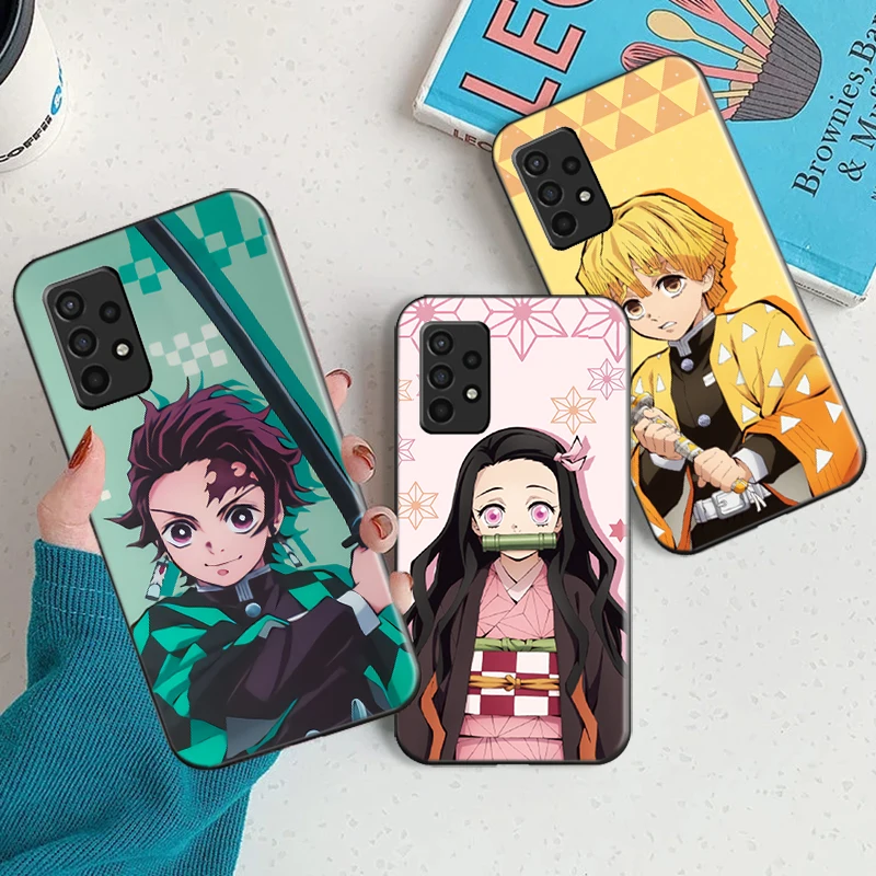 

Cartoon Japan Anime Demon Slayer Phone Case For Samsung Galaxy A51 A71 A52 A72 A31 S8 Plus S9 S9 Plus Kamado Nezuko Cover Fundas
