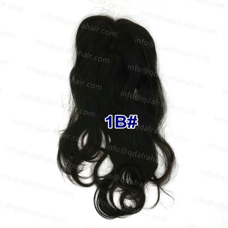 1B # Hstonir Женский коричневый топ кусок европейские волосы remy прочная невидимая Накладка для волос для женщин TP07 - Парик Цвет: 1B #