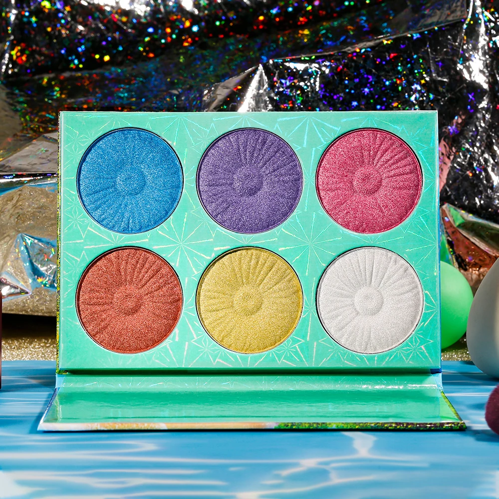 

No Logo Highlighter Makeup Palette Face Contour Laser Illuminator Highlight Cosmetics Private Label