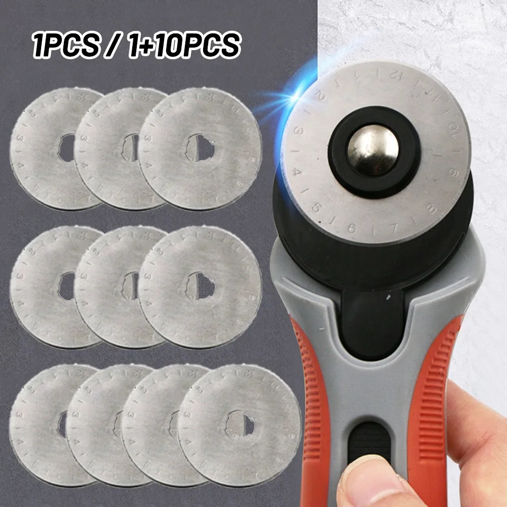 

45mm Tailor Supplies Patchwork Tools Safe Roller Round For Hand Cutting Leather Rotary Cutter Leather Cutting Tool DIY Patchwor