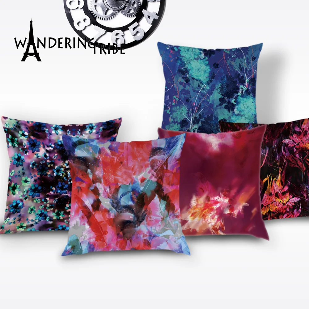 Декоративная наволочка для подушки с цветами | Дом и сад