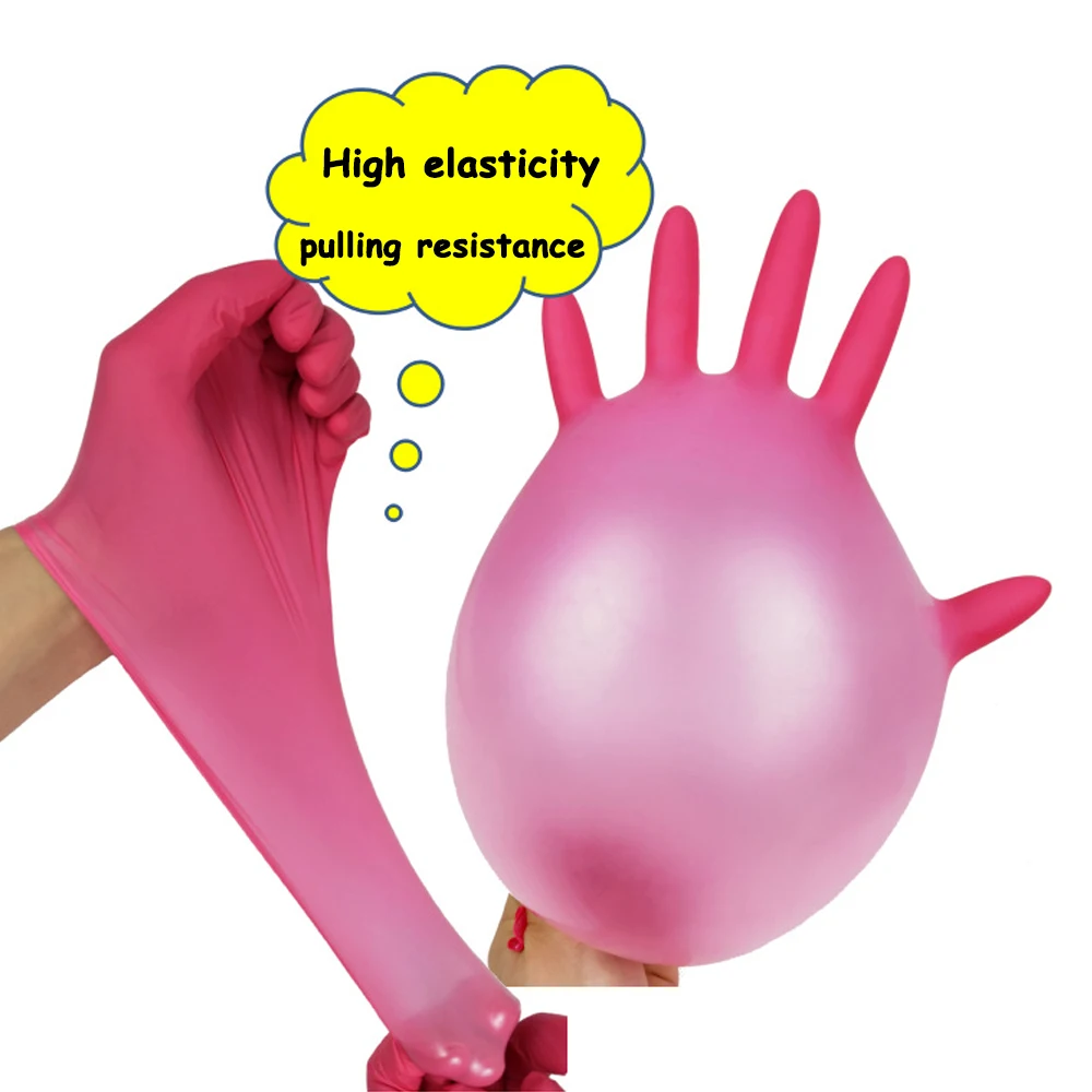 100 шт Одноразовые Перчатки Латексные для мытья