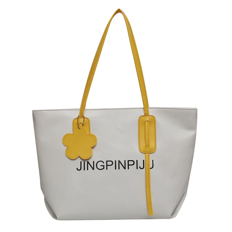 

Big Women's Bag Large Capacity Contrast Color Large Shoulder Bag 2021 New Handbag Tote Bags For Women