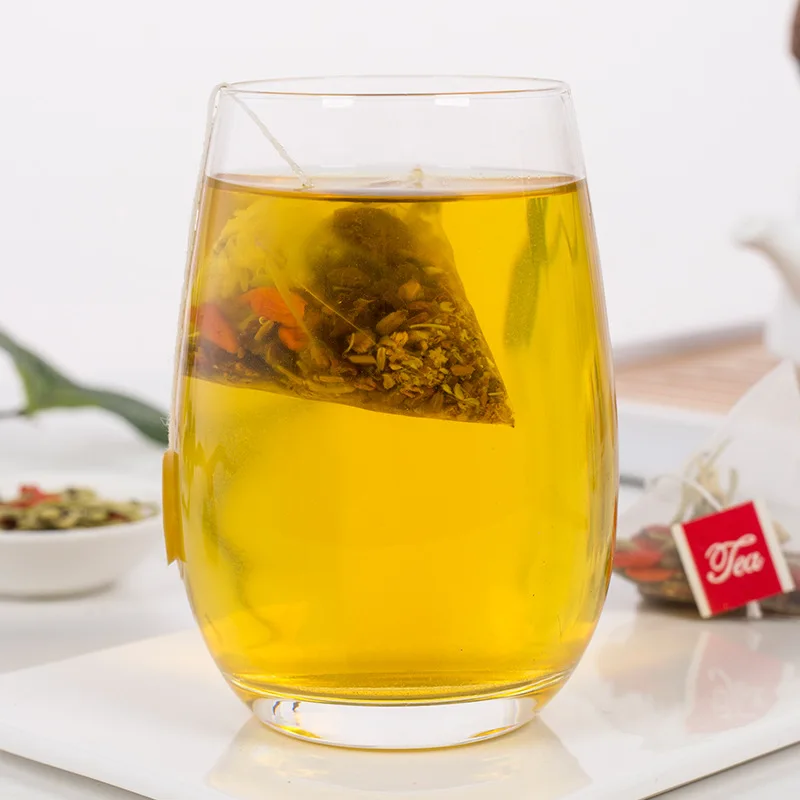 Чайный треугольный пакетик с хризантемами 50 г 10 небольших пакетиков цветами чай