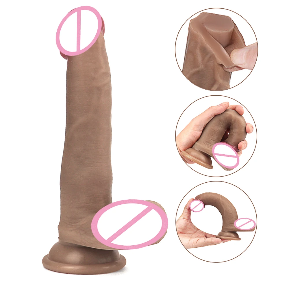 Мягкий фаллоимитатор GaGu не гелевый пенис длинный супер толстый реалистичный на