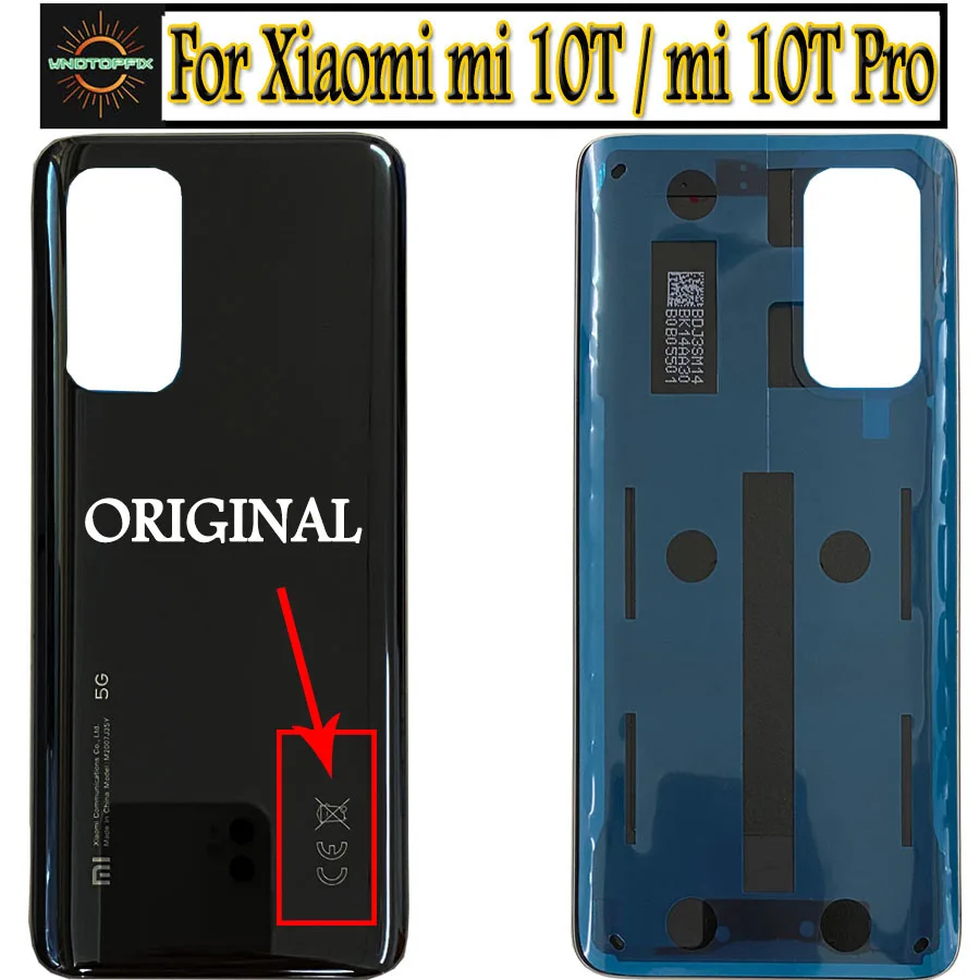 Оригинальный чехол для аккумулятора Xiaomi Mi10T Pro Задняя стеклянная крышка mi 10t pro