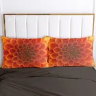 3D наволочка чехол для подушки Custom 50x70 50x75 50x80 см декоративная наволочка постельное белье для свадьбы с цветами из микрофибры