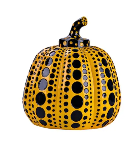 statue decoration Modern creative crafts yayoi Kusama wave point Pumpkin decorative sculpture ornaments