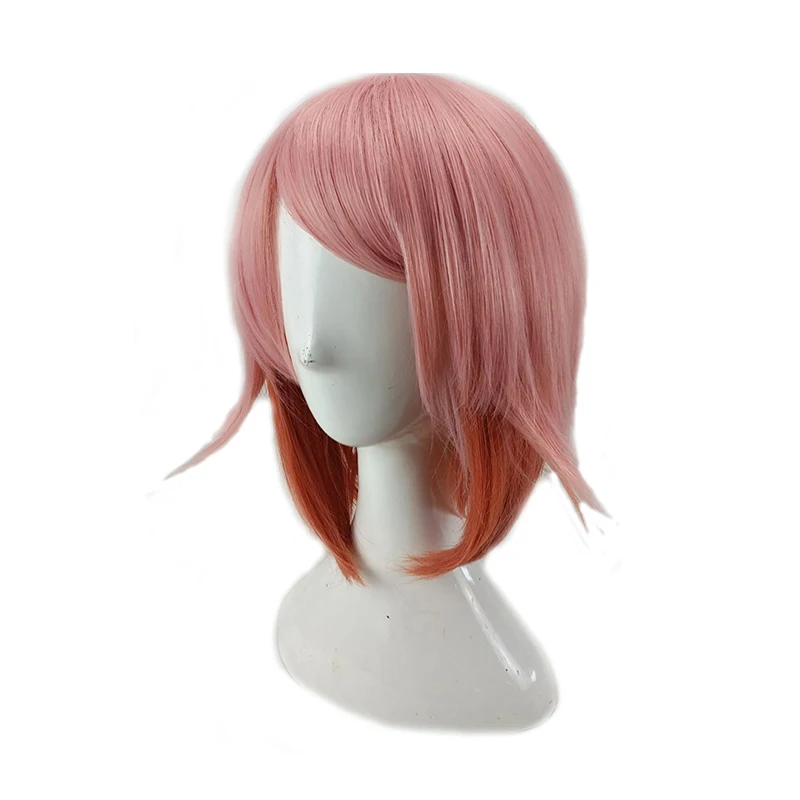 HAIRJOY синтетические волосы розовый красный короткий прямой парик для косплея