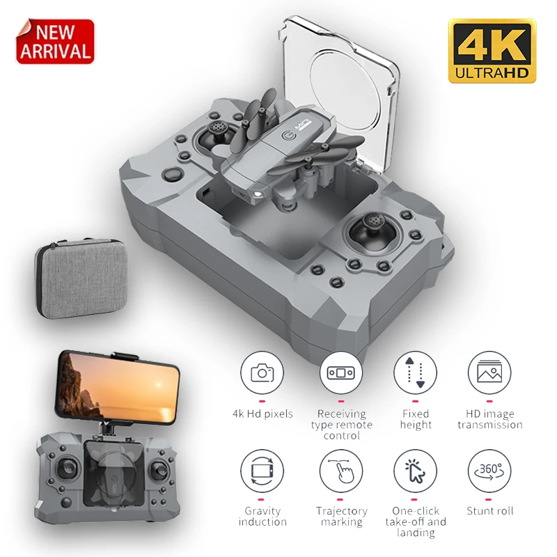

New KY905 Mini Drone with 4K Camera HD Foldable Quadcopter One-Key Return Wifi FPV RC Helicopter Quadrocopter Kid's Toys