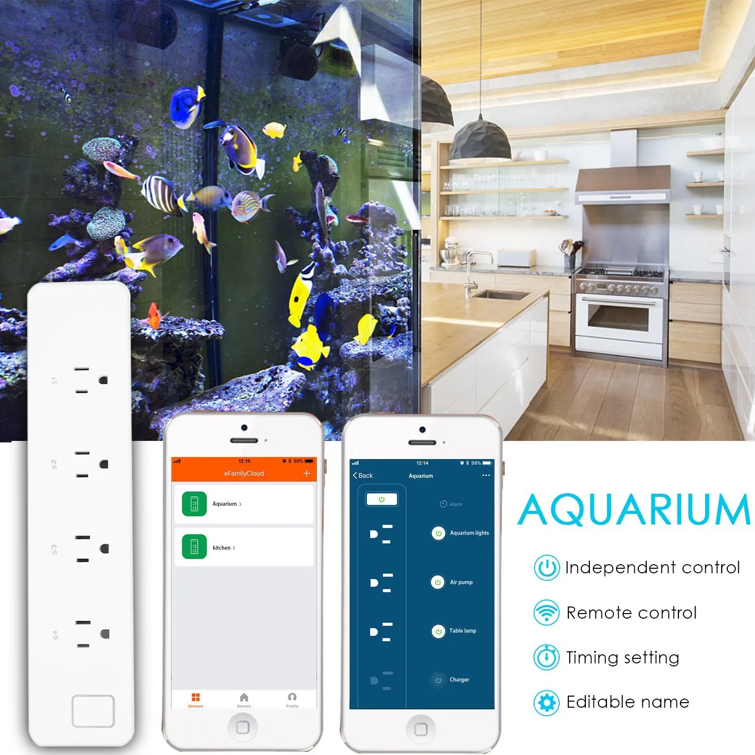 Wifi Smart Power Strip USB Outlet Surge Protector US Plug Sockets Switch индивидуально дистанционное управление