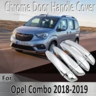 Для Opel Vauxhall Combo Life 2018 2019 2020 Стильные наклейки украшения хромированная Дверная ручка Крышка краска ремонт автомобильных аксессуаров