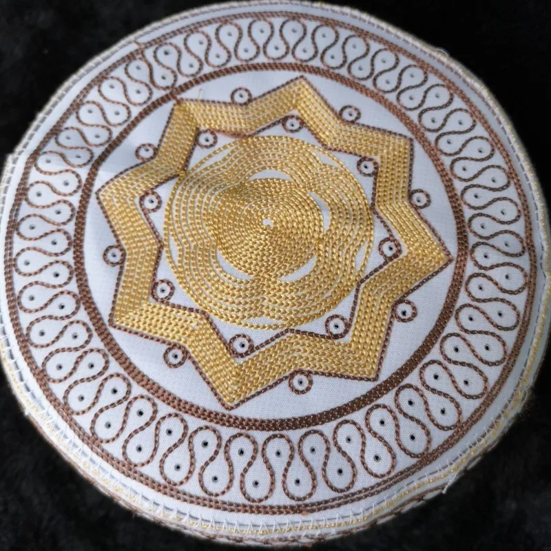 Шляпа для молитвы в индийском арабском стиле желтая мусульманская Кепка Мужская