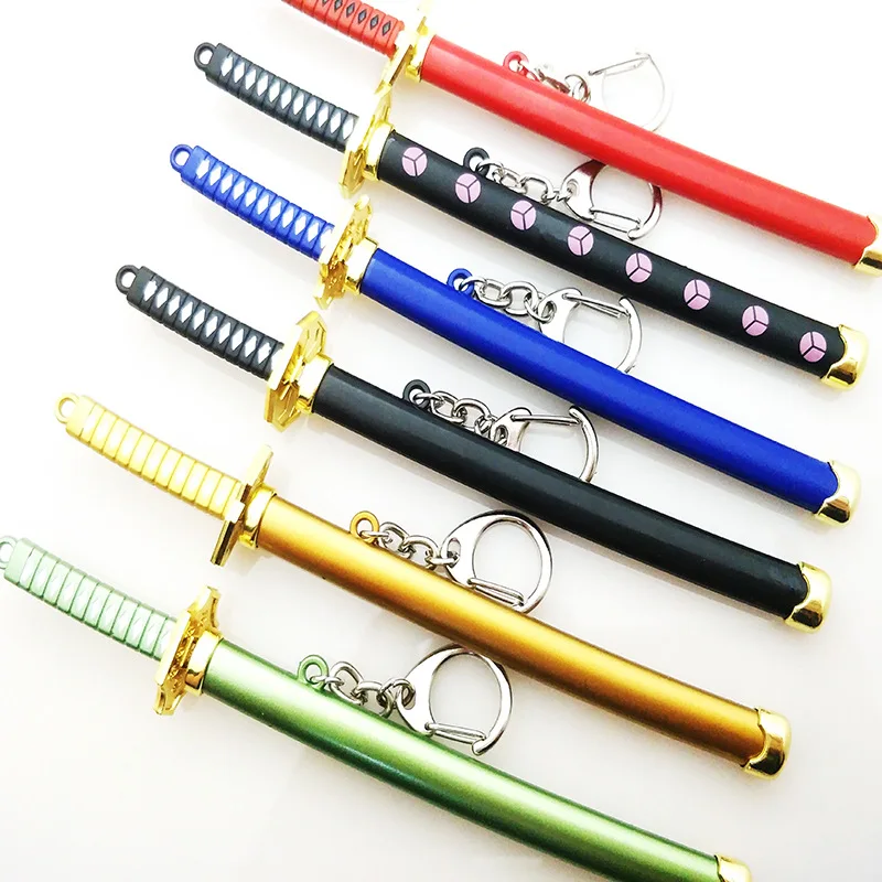 8 Styles Roronoa Zoro Sword Keychain for Women Men Buckle Toolholder Scabbard Katana Sabre Car Keyrings Gift Key Chains Jewelry | Украшения
