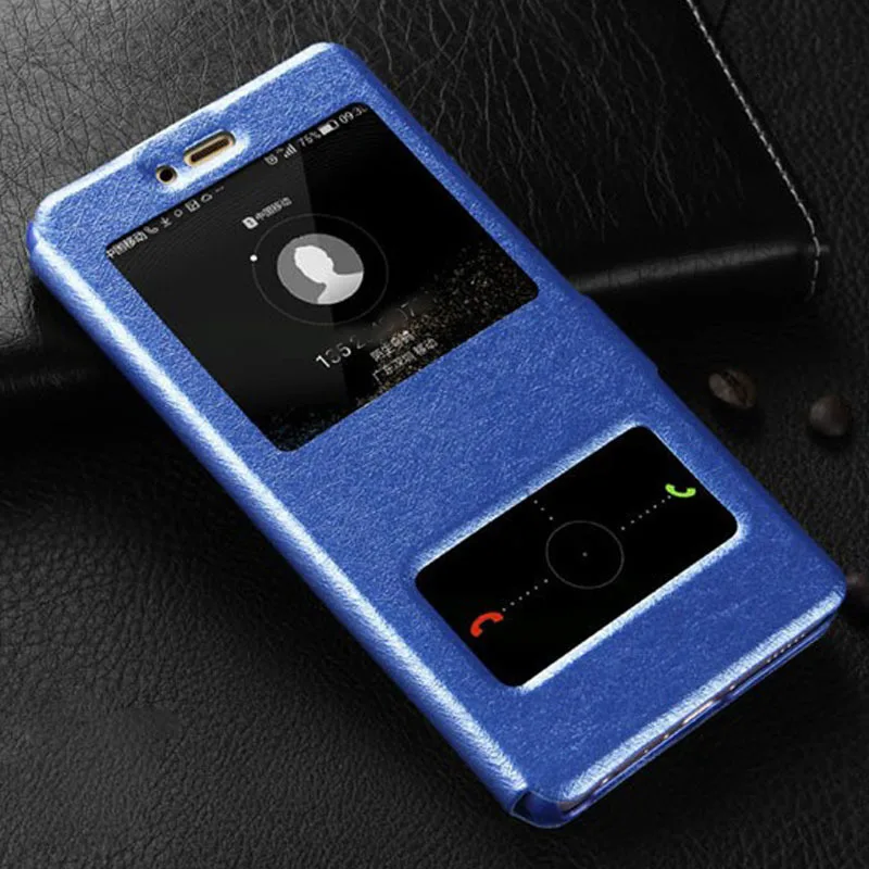 Global Phone Case For Xiaomi Redmi Note 4X Quick Answer View Window PU Leather Flip Cover 4 | Мобильные телефоны и
