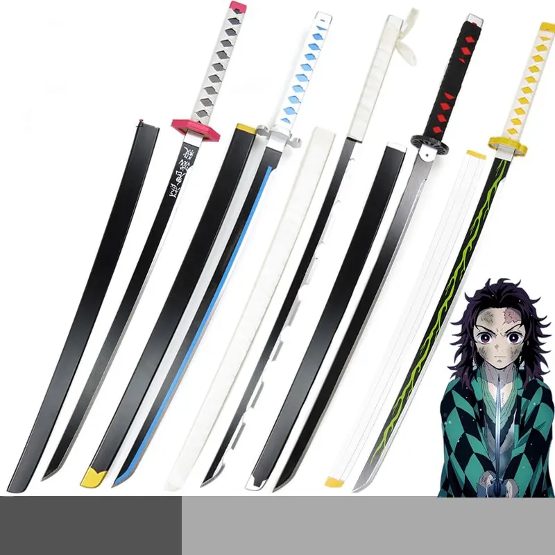 Демон убийца Kimetsu без Yaiba камадо Tanjirou Косплэй деревянный меч сценическое