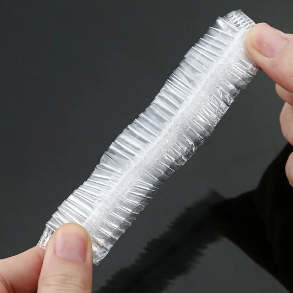 Одноразовые шапочки для душа 100 шт. прозрачный спа-салон одноразовая эластичная