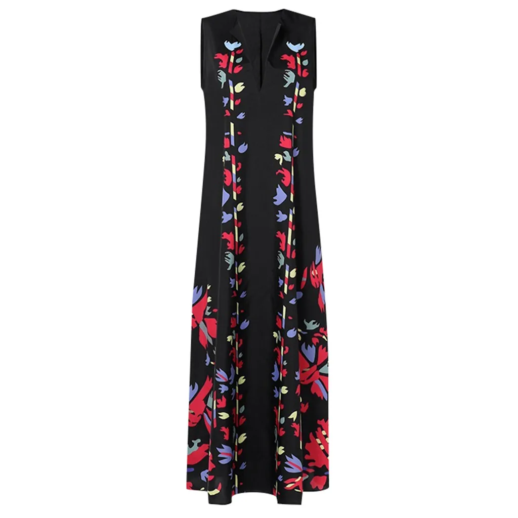 Женское винтажное платье с запахом повседневное Макси-платье большого размера