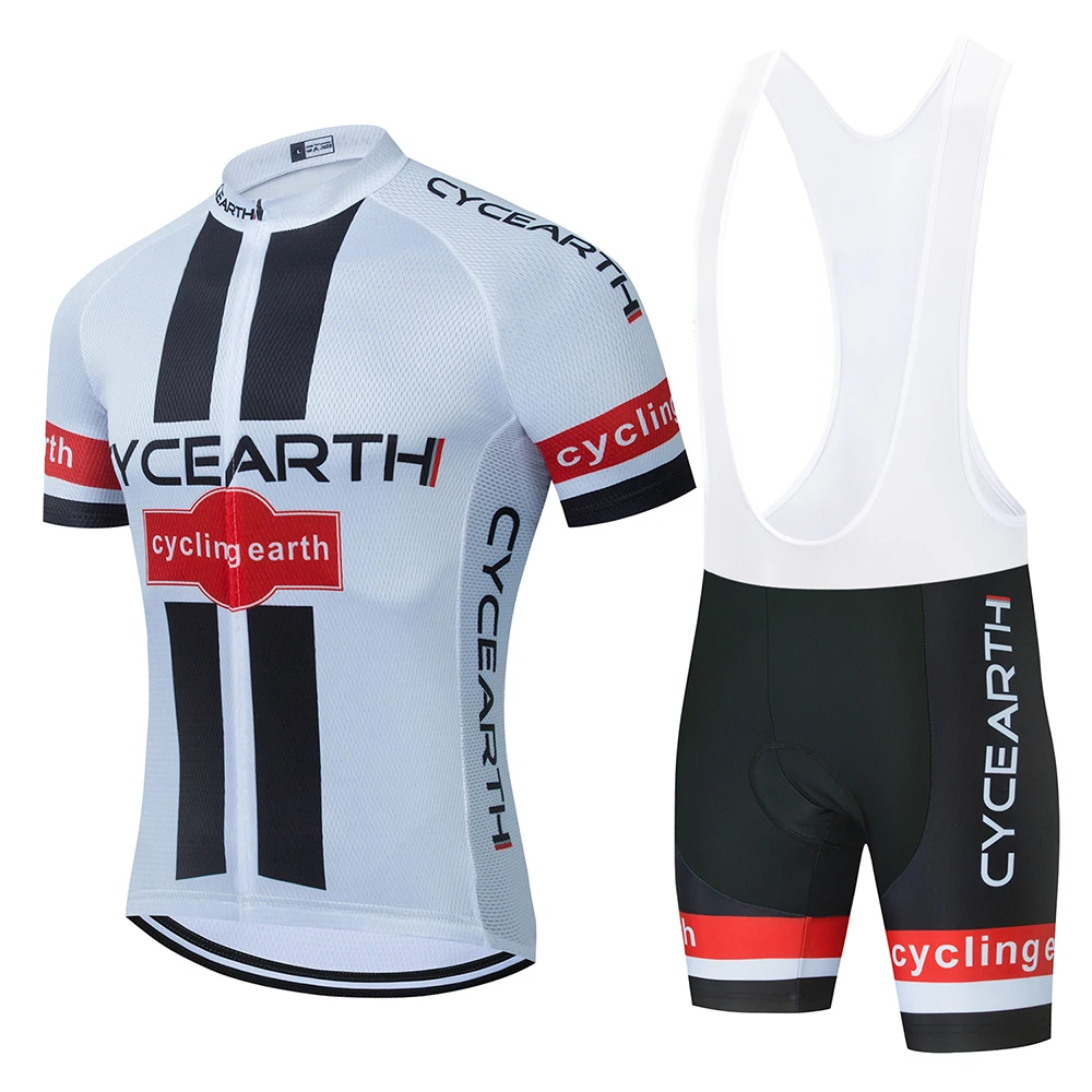 

2021 Cycearth Cycling Jersey Set Men MTB Bike Clothes Summer Suit Bicycle Clothing Maillot Culotte Conjunto Ropa Ciclismo