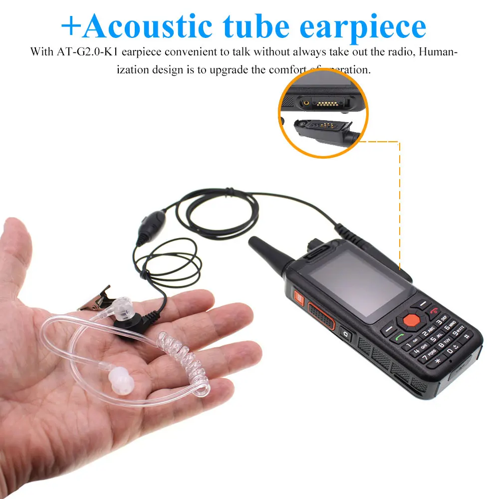 add PTT headphone F22 обновленная версия 4G LTE сеть радио Zello PTT рация телефон F25 G25 две sim-карты gps SOS функция радио - Цвет: add PTT headphone