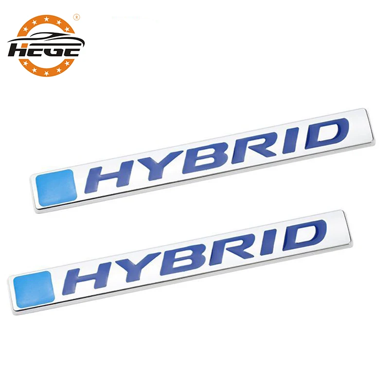 Автомобильный эмблемный значок из металла 3D HYBRID для Honda Accord Civic Fit Jazz CRV заднего хвостовика и багажника стикер наклейки аксессуары.