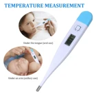 Электронные термометры, цифровой бытовой термометр с ЖК-дисплеем для детей и взрослых, измерение температуры, легкое считывание